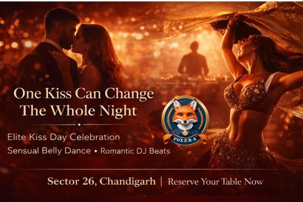 Celebrate Kiss Day in Chandigarh at FoxEra Club with couples’ vibes, dance performances and the city’s most romantic nightlife.